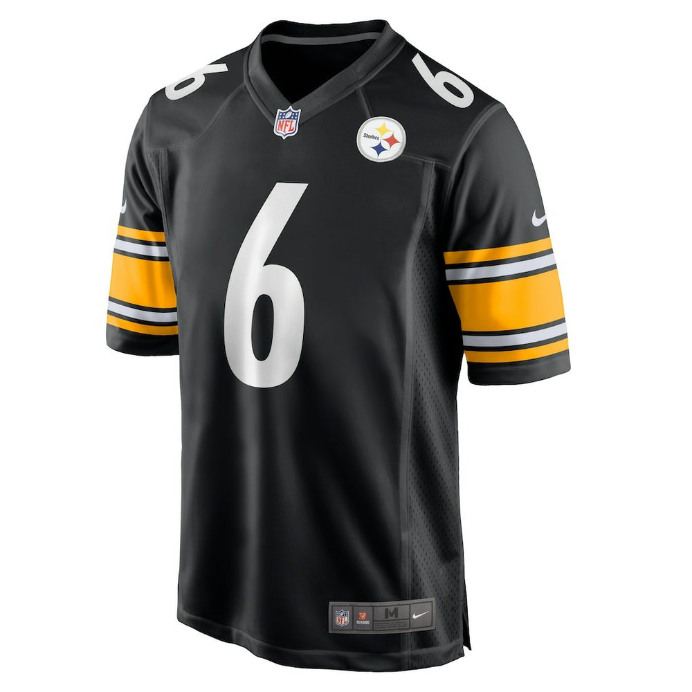 Patrick Queen Pittsburgh Steelers Game Player Jersey Black