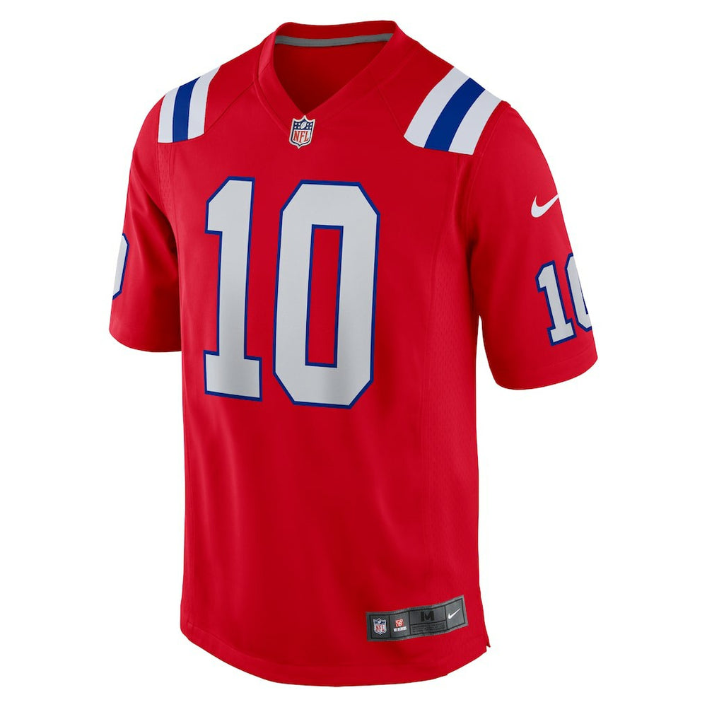 NFL Drake Maye New England Patriots Player Game Jersey - Red