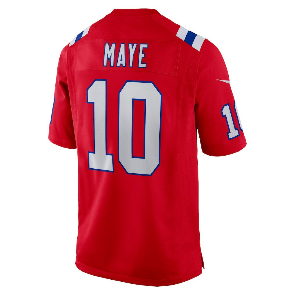 NFL Drake Maye New England Patriots Player Game Jersey - Red
