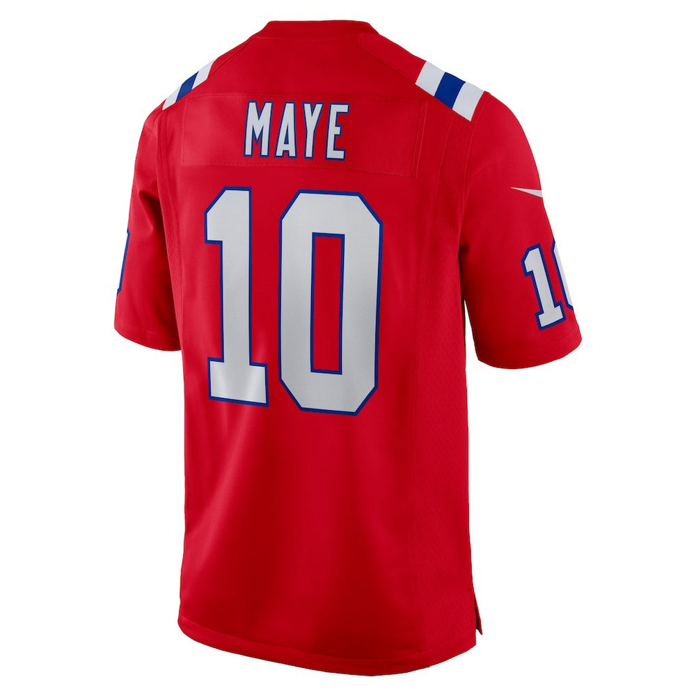 NFL Drake Maye New England Patriots Player Game Jersey - Red