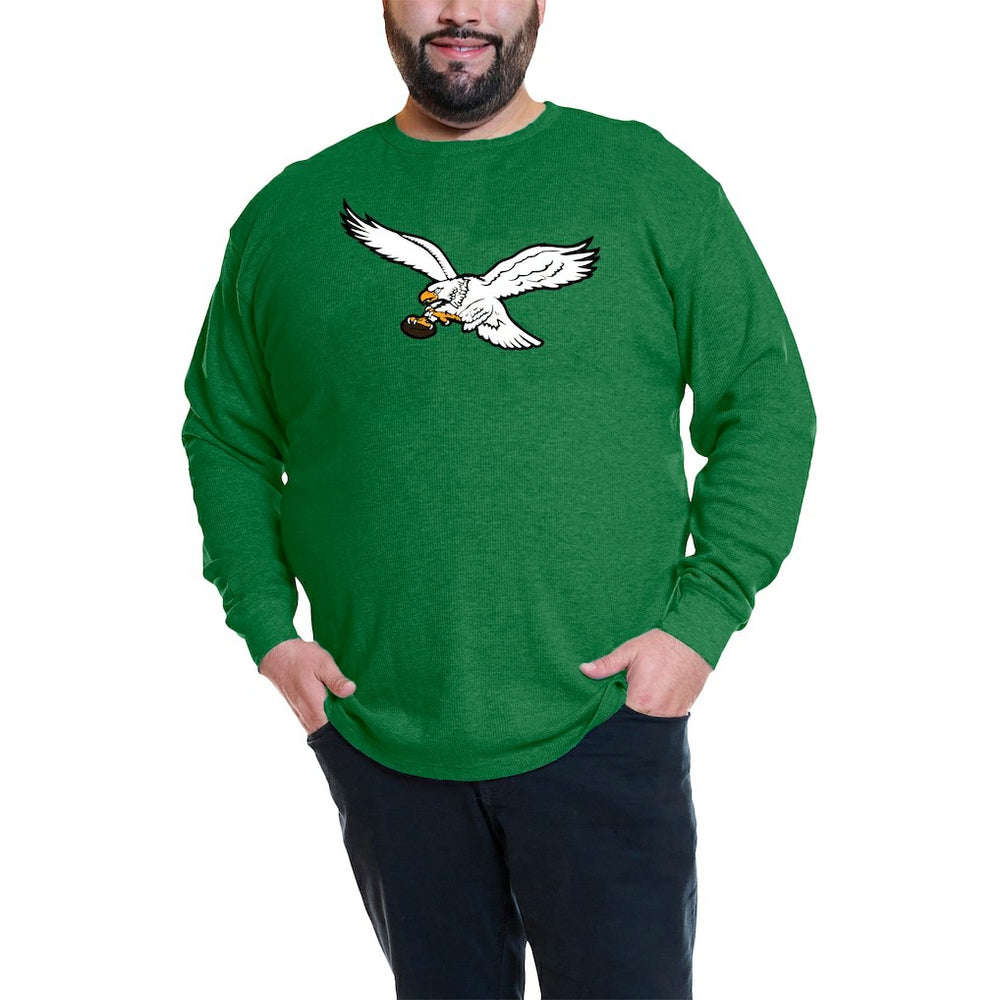 Jalen Hurts Philadelphia Eagles Big & Tall Thermal Waffle Long Sleeve T-Shirt Kelly Green
