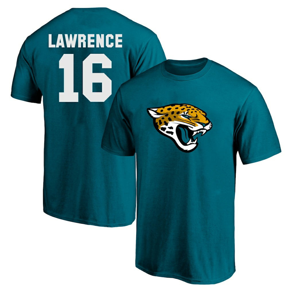 Trevor Lawrence Jacksonville Jaguars Big & Tall Player Name & Number T-Shirt Teal