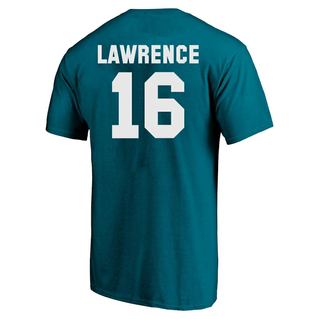 Trevor Lawrence Jacksonville Jaguars Big & Tall Player Name & Number T-Shirt Teal