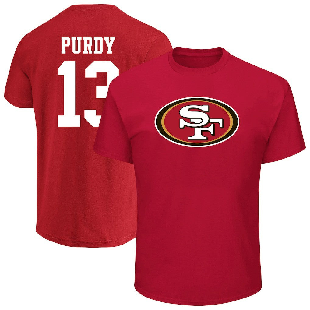 Brock Purdy San Francisco 49ers Big & Tall Player Name & Number T-Shirt Scarlet