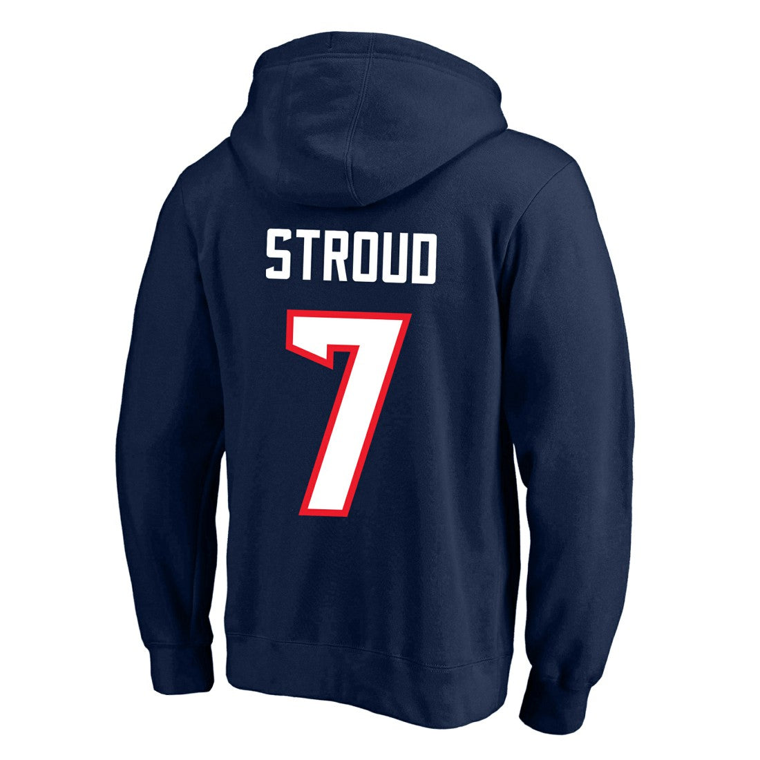 C.J. Stroud Houston Texans Big & Tall Name & Number Fleece Pullover Hoodie Navy