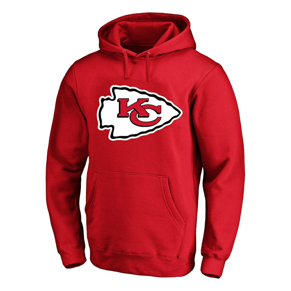 Travis Kelce Kansas City Chiefs Big & Tall Name & Number Fleece Pullover Hoodie Red