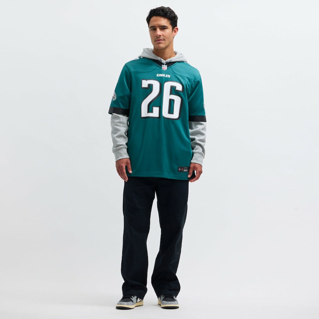 Saquon Barkley Philadelphia Eagles Game Player Jersey Midnight Green