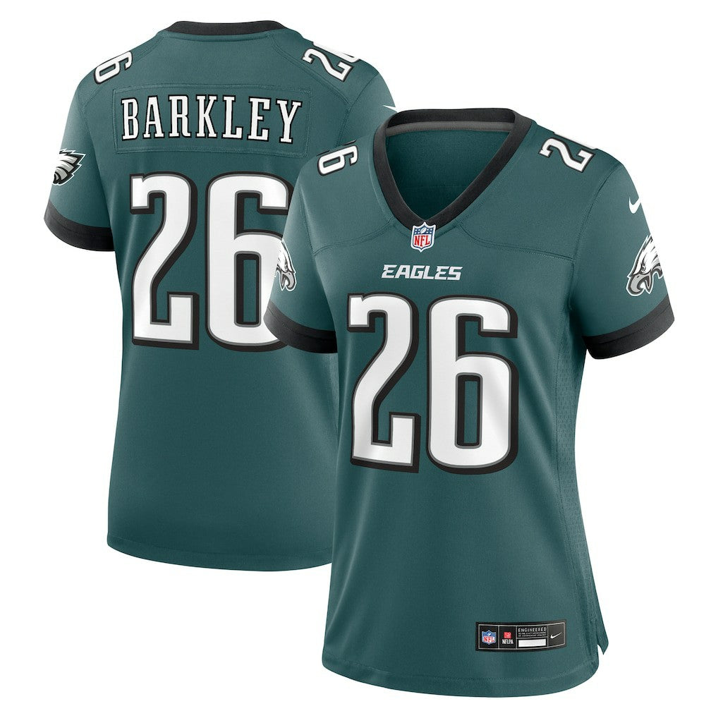 Saquon Barkley Philadelphia Eagles Women's Game Player Jersey Midnight Green