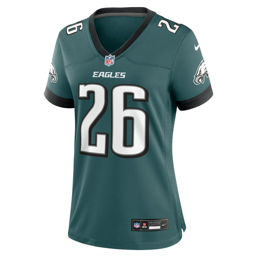 Saquon Barkley Philadelphia Eagles Women's Game Player Jersey Midnight Green