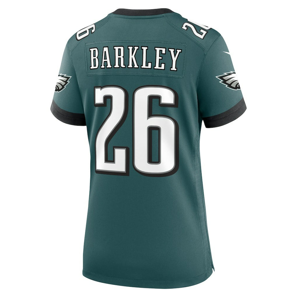 Saquon Barkley Philadelphia Eagles Women's Game Player Jersey Midnight Green