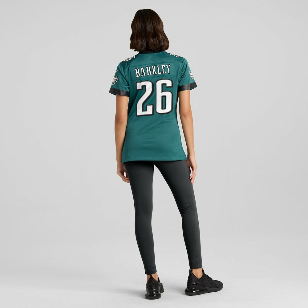 Saquon Barkley Philadelphia Eagles Women's Game Player Jersey Midnight Green