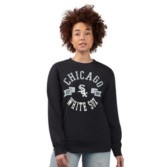 Chicago White Sox G-III 4Her by Carl Banks Women's Team Logo Fleece Pullover Sweatshirt - Black Pullover