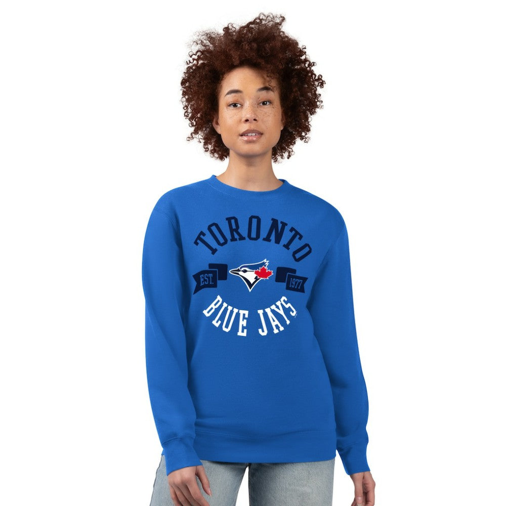 Toronto Blue Jays G-III 4Her by Carl Banks Women's Team Logo Fleece Pullover Sweatshirt - Royal Pullover