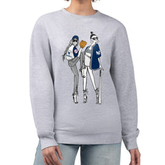 New York Yankees G-III 4Her by Carl Banks Women's Baseball Girls Fleece Pullover Sweatshirt - Heather Gray Pullover