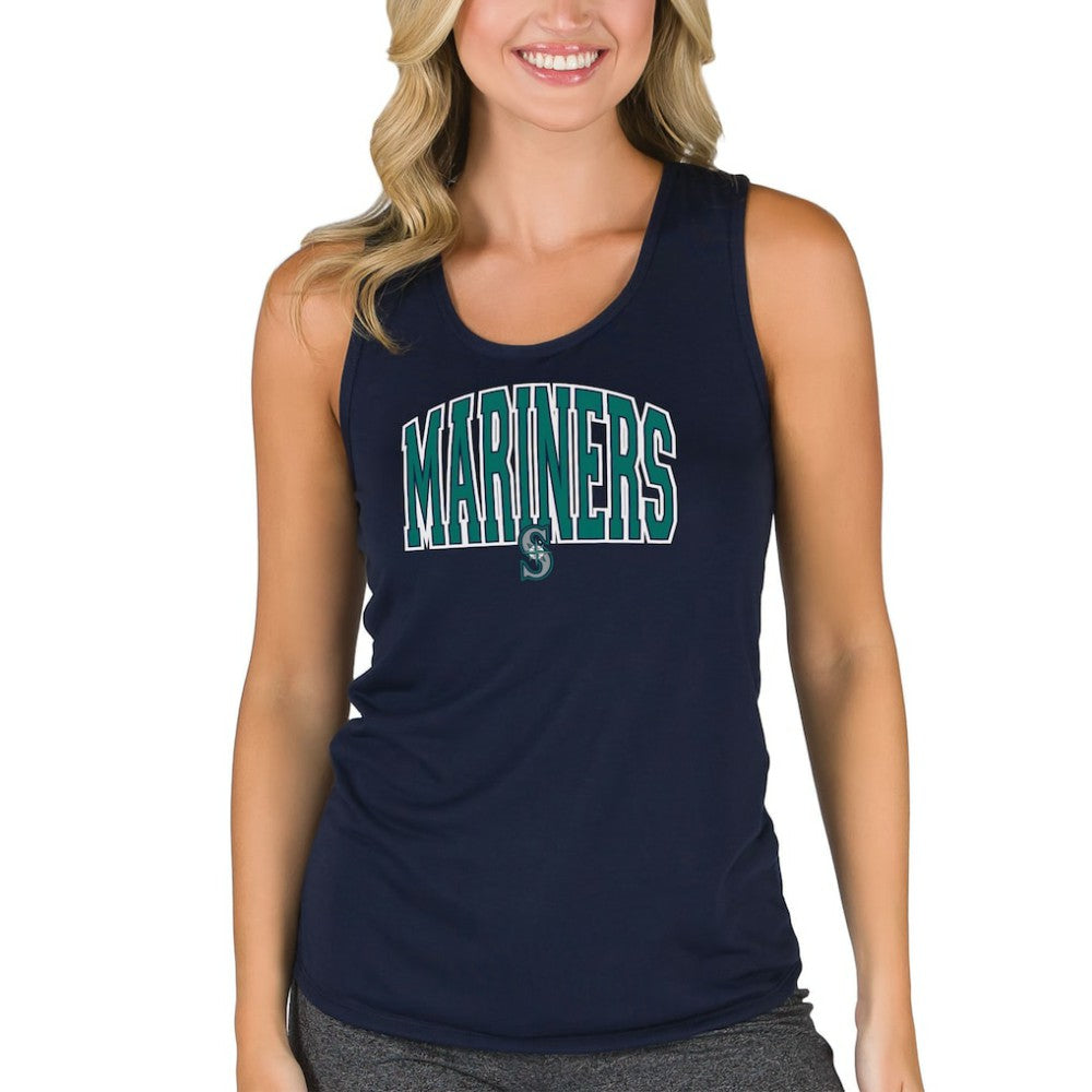 Seattle Mariners Concepts Sport Women's Marathon Racerback Tank Top - Navy Tanks