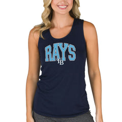 Tampa Bay Rays Concepts Sport Women's Marathon Racerback Tank Top - Navy Tanks