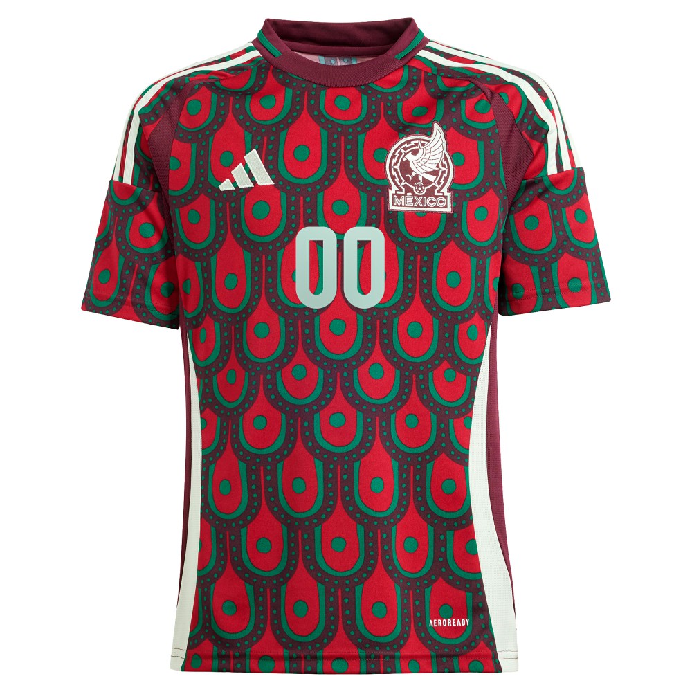 Mexico National Team Youth 2024 Home Replica Custom Jersey Green shop