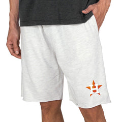 Houston Astros Concepts Sport Mainstream Terry Tri-Blend Shorts - Oatmeal Shorts