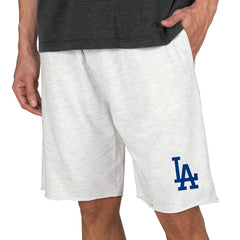 Los Angeles Dodgers Concepts Sport Mainstream Terry Tri-Blend Shorts - Oatmeal Shorts
