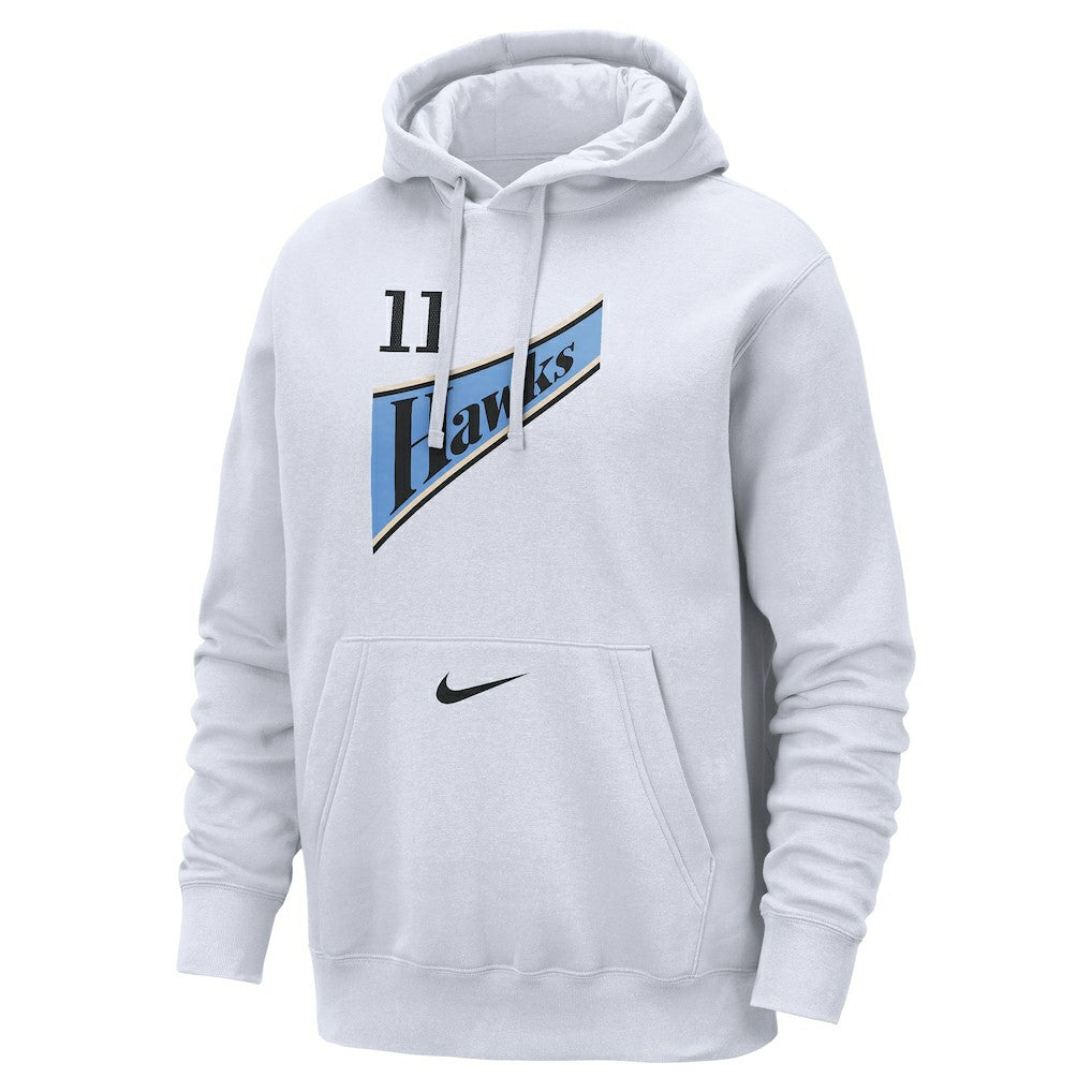 Trae Young Atlanta Hawks 2024/25 Name & Number Pullover Hoodie White