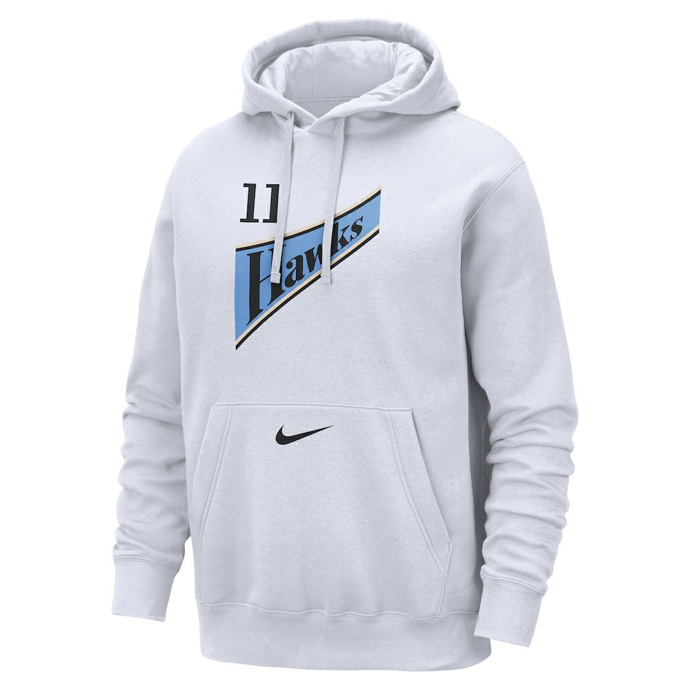 Trae Young Atlanta Hawks 2024/25 Name & Number Pullover Hoodie White