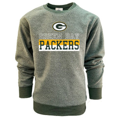 Green Bay Packers Wes & Willy Youth Reversible Fleece Pullover Sweatshirt Green