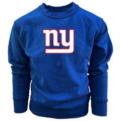 New York Giants Wes & Willy Youth Reversible Fleece Pullover Sweatshirt Royal