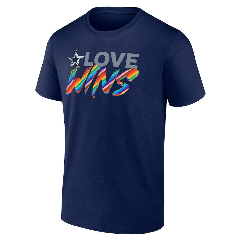 Dallas Cowboys Love Wins T-Shirt Navy