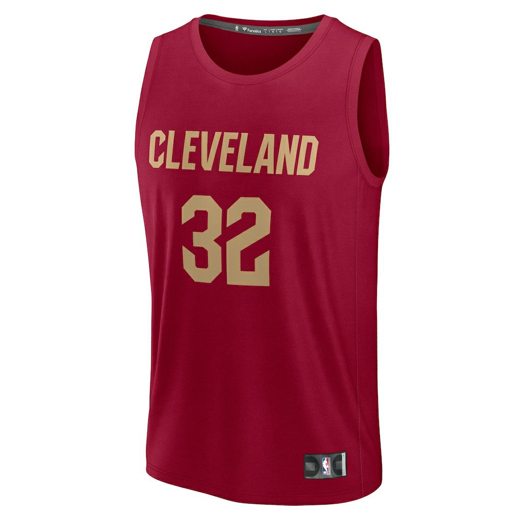 Dean Wade Cleveland Cavaliers Fast Break Player Jersey Icon Editi- Wine