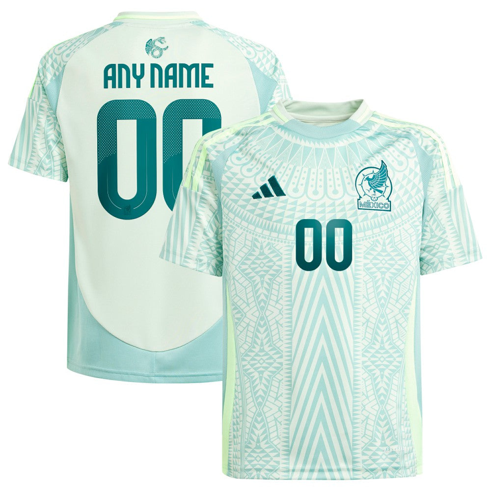 Mexico National Team Youth 2024 Away Replica Custom Jersey Green sale
