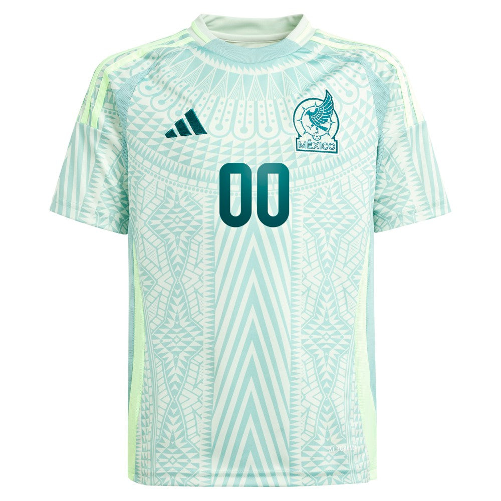 Mexico National Team Youth 2024 Away Replica Custom Jersey Green sale