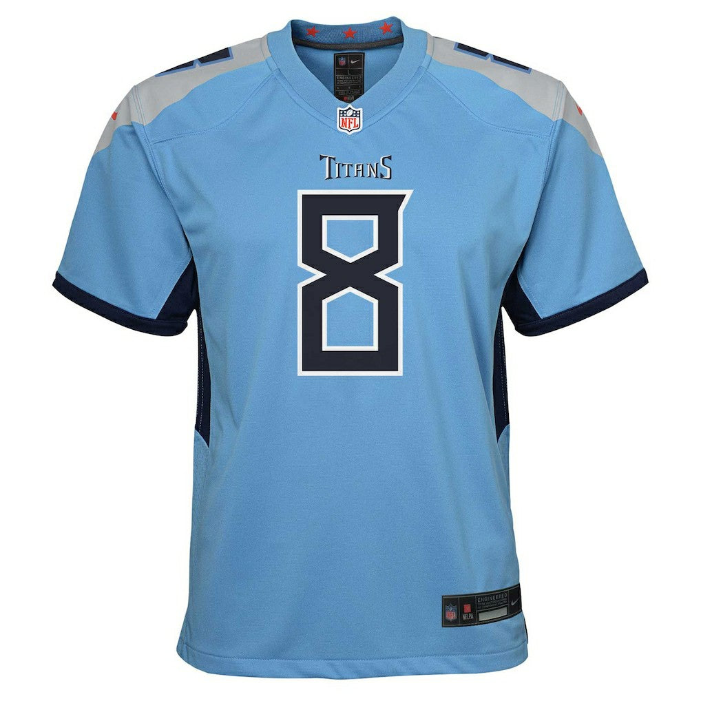 Will Levis Tennessee Titans Youth Game Jersey Light Blue