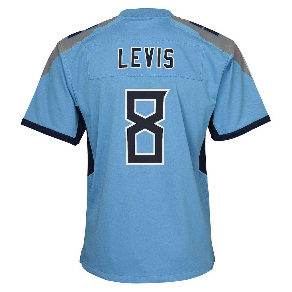 Will Levis Tennessee Titans Youth Game Jersey Light Blue