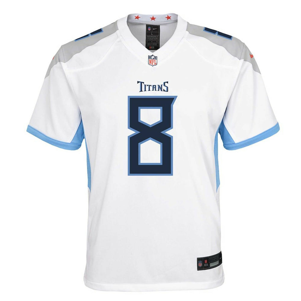 Will Levis Tennessee Titans Youth Game Jersey White