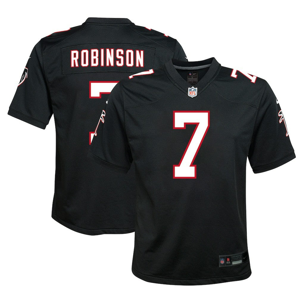 Bijan Robinson Atlanta Falcons Youth Game Jersey Black