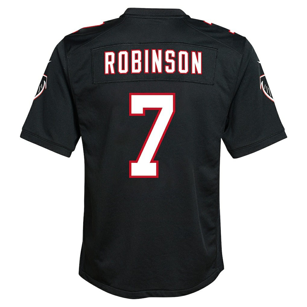 Bijan Robinson Atlanta Falcons Youth Game Jersey Black