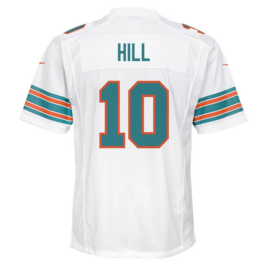 Tyreek Hill Miami Dolphins Youth Game Jersey White