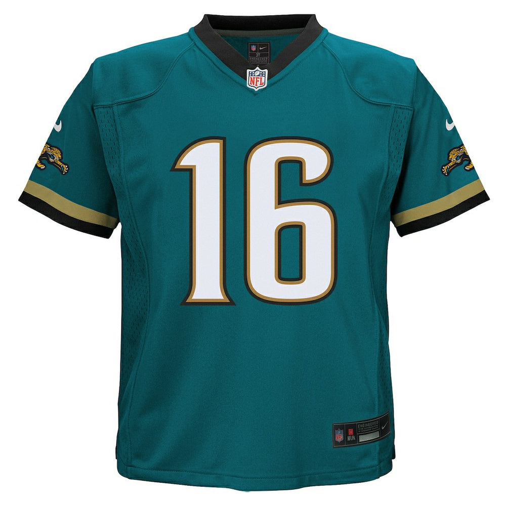 Trevor Lawrence Jacksonville Jaguars Preschool Prowler Throwback Player Game Jersey Teal