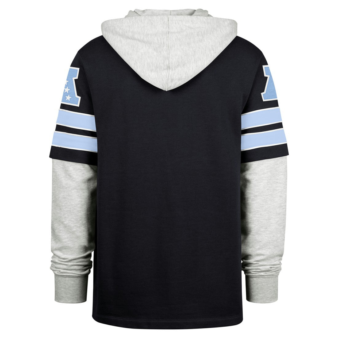 Tennessee Titans '47 Double Header Blitz Cornerback Pullover Hoodie Navy