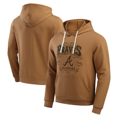 Atlanta Braves Darius Rucker Collection by Fanatics Camp Fleece Pullover Hoodie  - Tan Hoodies
