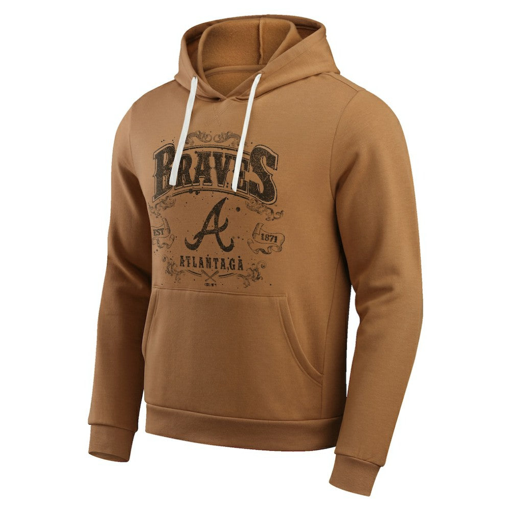 Atlanta Braves Darius Rucker Collection by Fanatics Camp Fleece Pullover Hoodie  - Tan Hoodies