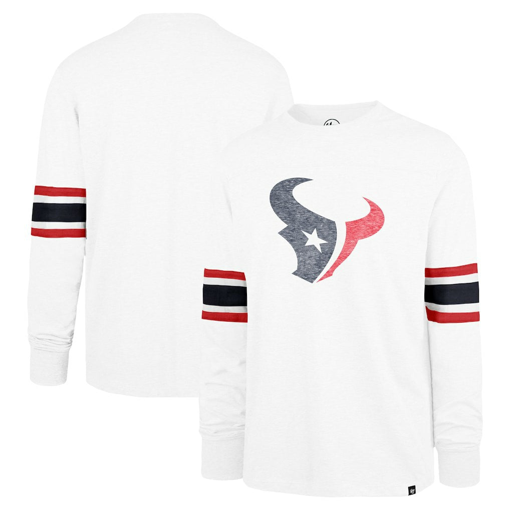 Houston Texans '47 Gridiron Premier Brex Long Sleeve T-Shirt White