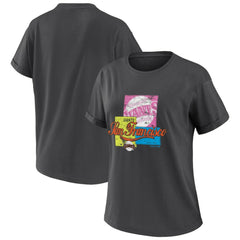 San Francisco Giants WEAR by Erin Andrews Women's Domestic Box Color Boyfriend T-Shirt - Charcoal T-shirts