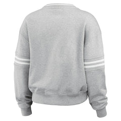 Houston Astros WEAR by Erin Andrews Women's Domestic Crest Pullover Sweatshirt - Heather Gray Pullover