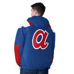 Atlanta Braves Starter Cooperstown Collection Charger Half-Zip Jacket - Royal Jackets