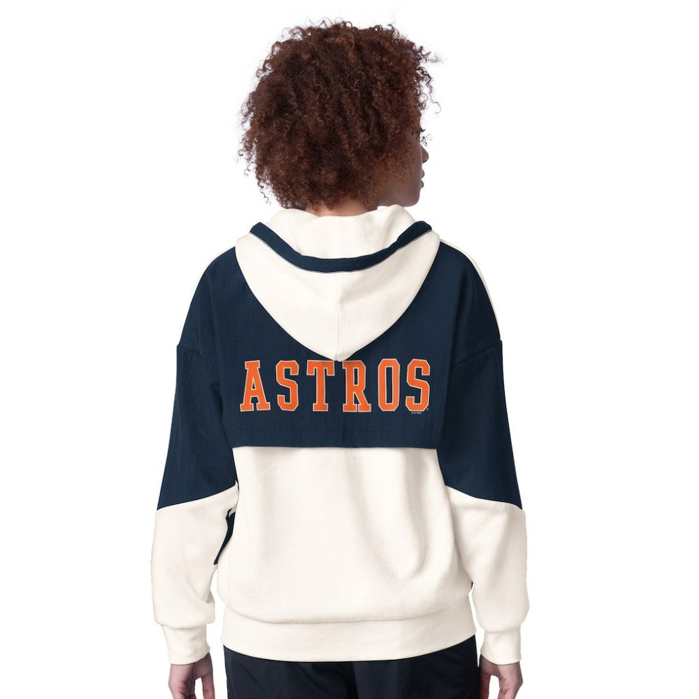 Houston Astros Starter Women's Scrimmage Full-Zip Hoodie - White Hoodies