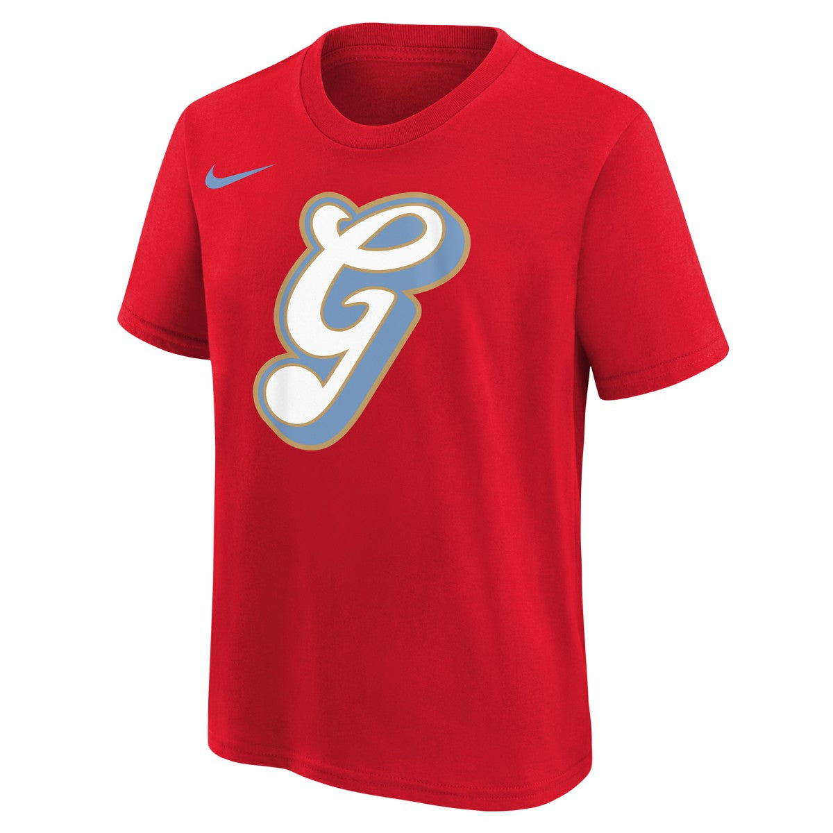 Memphis Grizzlies Youth 2025/26 City Edition Essential Logo T-Shirt Red