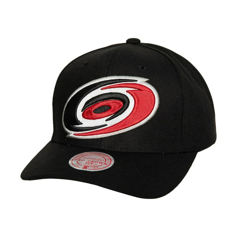 NHL Carolina Hurricanes Mitchell & Ness Core Team Ground Pro Adjustable Hat - Black