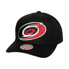NHL Carolina Hurricanes Mitchell & Ness Core Team Ground Pro Adjustable Hat - Black