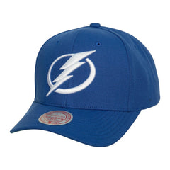 NHL Tampa Bay Lightning Mitchell & Ness Core Team Ground Pro Adjustable Hat - Blue